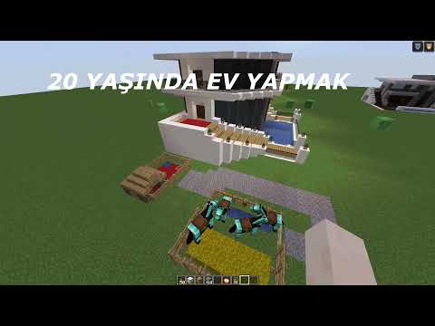 YAŞLARA GÖRE EV YAPMAK (Minecraft)