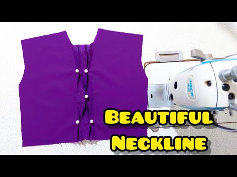 sewing easy neck and design clever for beginners / How To Sew Neckline Facing
