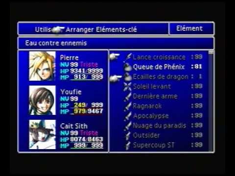 Final Fantasy 7 - More-than-perfect Party - Item duplication (Throw method)
