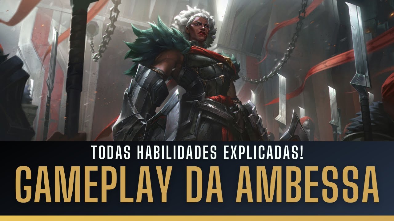 GAMEPLAY COMPLETO DA AMBESSA, A NOVA CAMPEÃ DO LOL! E TODAS HABILIDADES EXPLICADAS