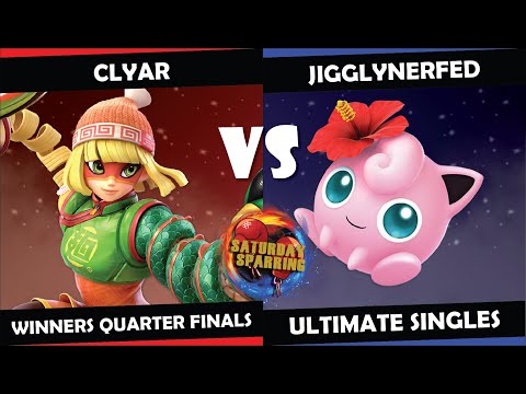 Saturday Sparring - Clyar (MinMin) vs Jigglynerfed (Jigglypuff) | Ultimate Winners Quarter Finals
