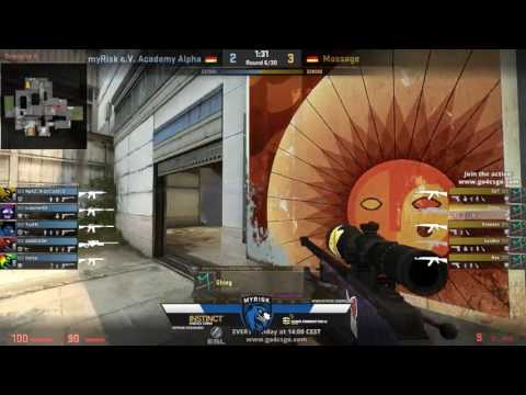 myRisk eV Academy Alpha versus Massage - ESL Open League Spring 2017 - Map 1 de_cache