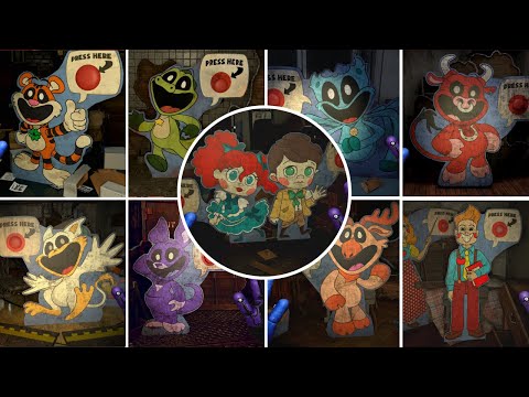 Poppy Playtime: Chapter 4 - ALL Rejected Critters Cardboard Cutouts + Voicelines