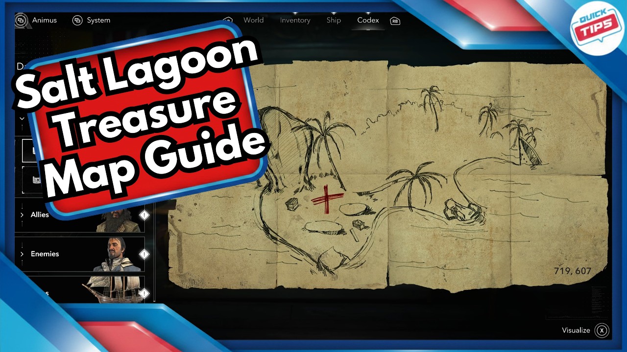 Salt Lagoon Treasure Map Guide in Assassins Creed Black Flag