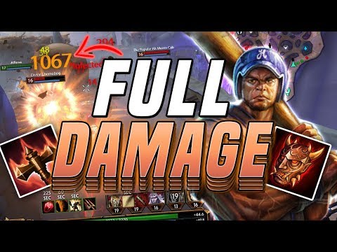 Smite: Full Damage Hercules Jungle Build - 1k DAMAGE BOULDERS!