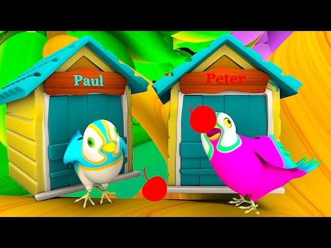 Two Little Dicky Birds | Kindergarten Nursery Rhymes & Songs for Kids