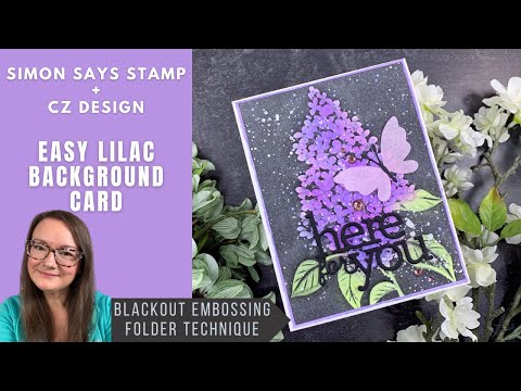 Easy Lilac Background Card | Simon Says Stamp