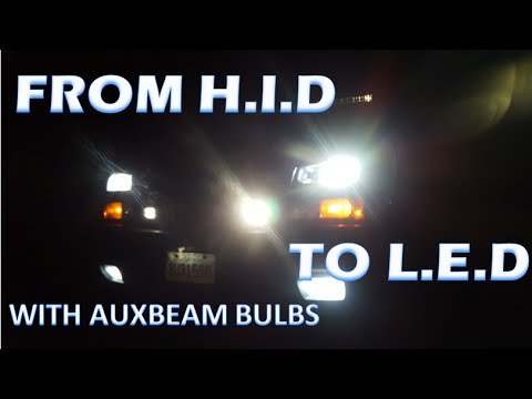 CONVERTING FROM H.I.D TO L.E.D WITH AUXBEAMS LED BULBS