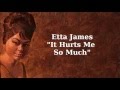 It Hurts Me So Much ~ Etta James