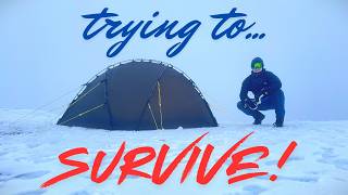Winter Wild Camping at 3000ft in Nortent Varde 1 tent!