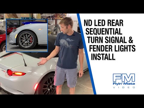 FM ND Miata LED Fender & Rear Blinker Installation