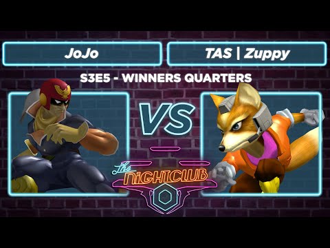 The Nightclub S3E5: JoJo (Captain Falcon) vs TAS | Zuppy (Fox) - Winners Quarters SSBM