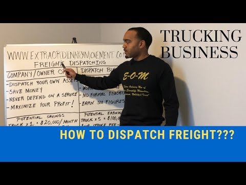 Part of a video titled TRUCKING BUSINESS: HOW TO DISPATCH FREIGHT - YouTube