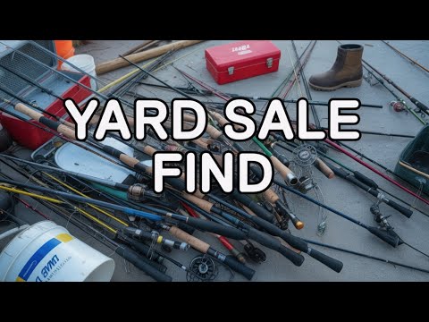 I Found CRAZY CHEAP FISHING GEAR at a MEGA YARD SALE!!