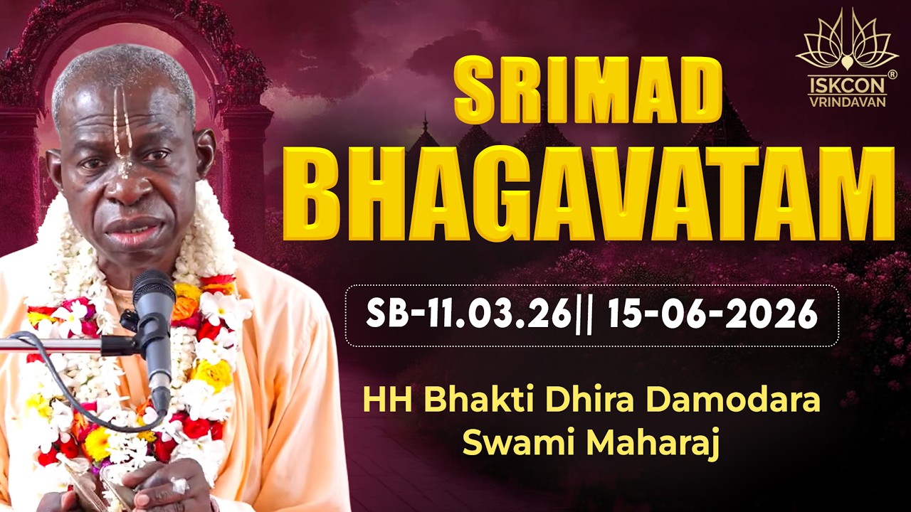 HH Bhakti Dhira Damodara Swami Maharaj || SB-11.03.26|| 15-06-2026