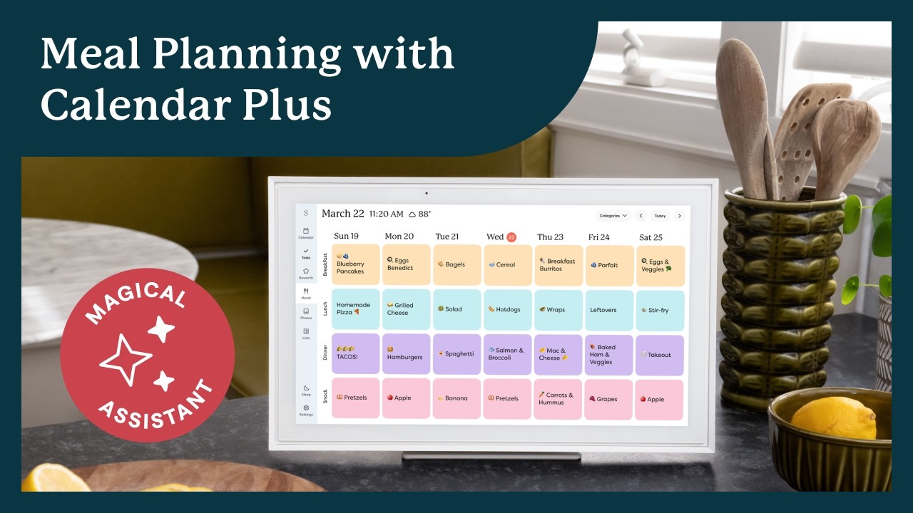Meal Planning with Skylight Calendar and Calendar Plus