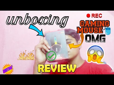 redgear A10 gaming mouse unboxing