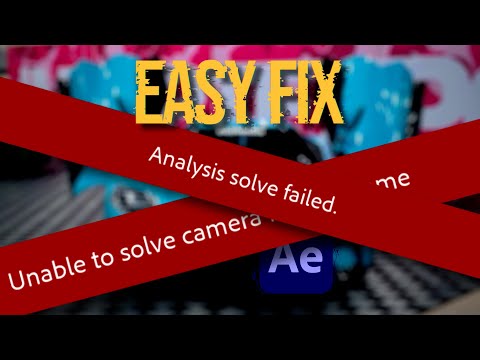 Fix 3D Camera Tracker Problems in After Effects (No Track Points, Analysis Solve Failed etc.)