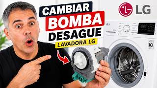 ¡No desagua! Como cambiar bomba desague lavadora LG