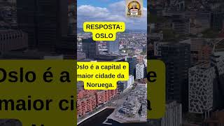 Qual é a capital da Noruega? | Quiz Geografia #geografia #quiz #noruega