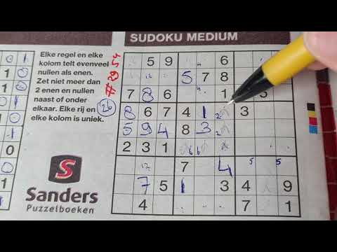Killer, Binary or Medium, choose one! (#2954) Medium Sudoku. 06-16-2021 part 2 of 3