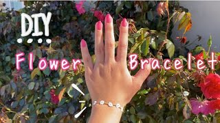 DIY flower bracelet | easy