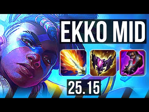 EKKO vs YONE (MID) | 9/2/6 | NA Grandmaster | 25.15