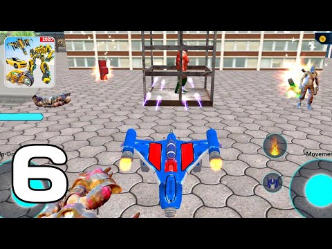Flying Jet Robot Car Transform Games-Optimus Prime Level 23-26 Part 6 (Android GamePlay Walkthrough)