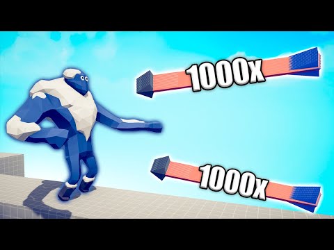 ICE GIANT vs 1000x OVERPOWERED UNITS - TABS | Totally Accurate Battle Simulator 2025