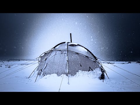CAMPING in a BLIZZARD - Two Nights SNOWSTORM Winter Tent Camping