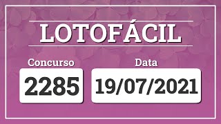 Capa de LOTOFÁCIL 2285