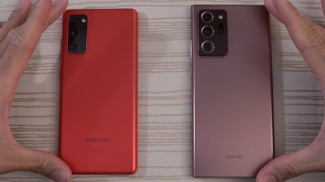 Samsung Galaxy S20 FE vs Note 20 Ultra SPEED TEST!