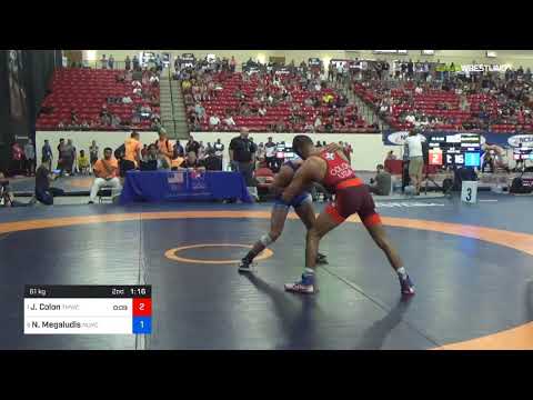 2018 Marine Corps US Open/Senior Men's Freestyle 61 Quarters - Joe Colon (TMWC) Vs. Nico Megaludis