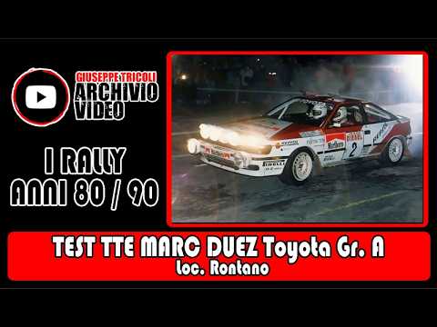Test Toyota Team Europe Sanremo 1991   Duez