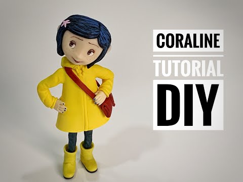 CORALINE paso a paso / Patricia Santoro / Porcelana fria /如何製作《第十四道門Coraline》/ 素質黏土 /