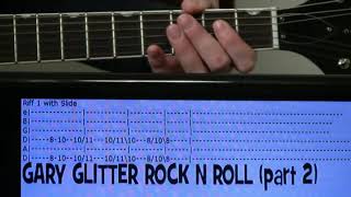 Gary Glitter Rock n Roll part 2 Guitar Tab Lesson