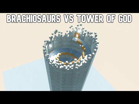 BRACHIOSAURUS vs TOWER OF GOD - animal revolt battle simulator