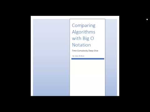 Big O Notation | Time & Space Complexity | Synthetic AI Version | A Level | By ZAK