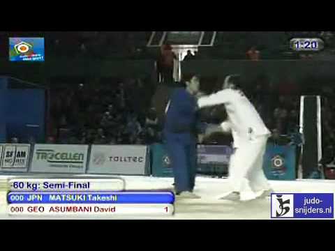 Judo 2010 Tblisi: Takeshi Matsuki (JPN) - David Asumbani (GEO) [-60kg].