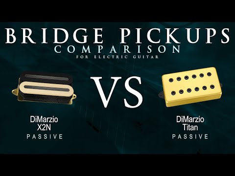 DiMarzio X2N vs TITAN - Passive Bridge Guitar Pickup Comparison Tone Demo