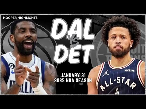 Dallas Mavericks vs Detroit Pistons Full Game Highlights | Jan 31 | 2025 NBA Season