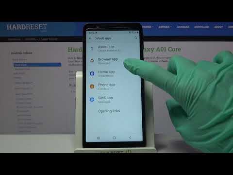 How to Change Default Apps in SAMSUNG Galaxy A01 Core -  Personalize Default Apps