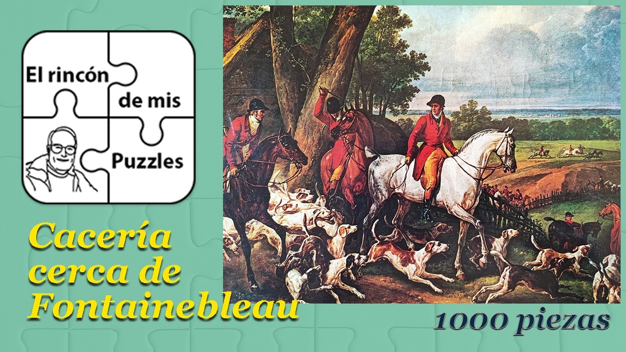 Caceria cerca de Fontainebleau (1000 piezas)