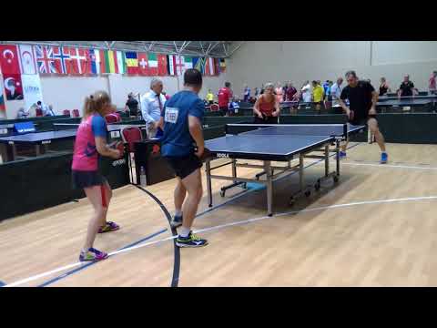 Murat Eriş (Turkey) & Maria Gaftea (Romania) vs İrfan Tavukçuoğlu & Işık Ertufan (Turkey) 3 - 1