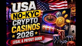 TOP USA No-KYC Crypto Casinos 2026: Legal Guide & Fast Payouts