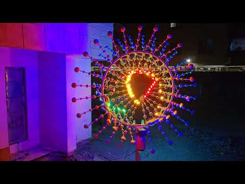 Radiant Halo Kinetic LED Sculpture