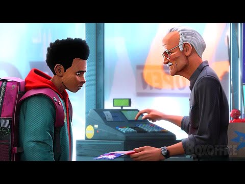 Miles Morales buys his first Spider-Man suit + Stan Lee's Cameo 🔥 4K