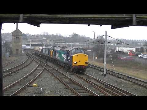 DRS 37059+37612. 6C53 Flasks. Carnforth. 20/03/15