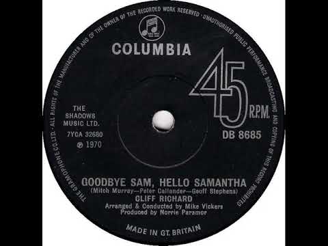 UK New Entry 1970 (112) Cliff Richard - Goodbye Sam, Hello Samantha