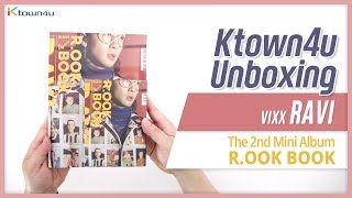 Unboxing VIXX RAVI 2nd Mini Album &quot;R.OOK BOOK&quot;(TUXEDO) 빅스 라비 언박싱 Kpop Ktown4u